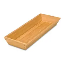 Delfin - 18" x 6" Bamboo Rectangle Basket (4 Per Case) - DFBK186BA1