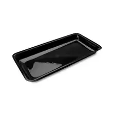Delfin - Market Tray 2.25 Gal Black Acrylic Rectangle Bowl (6 Per Case) - DFBRC301010