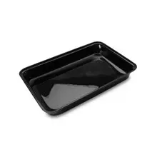 Delfin - Market Tray 1 Gal Black Acrylic Rectangle Bowl (6 Per Case) - DFBRC151010