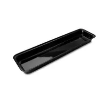 Delfin - Market Tray 1 Gal Black Acrylic Rectangle Bowl (6 Per Case) - DFBRC24610
