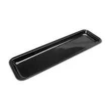 Delfin - Market Tray 19.5" x 8" x 1" Black Acrylic Rectangle Tray (6 Per Case) - DFTRC20810
