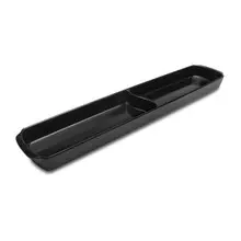 Delfin - Market Tray 30" x 6" x 2" Black Melamine Rectangle Bowl W/ 2 Compartments (2 Per Case) - DFBRC306D2010
