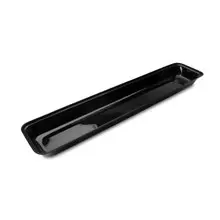 Delfin - Market Tray 30" x 8" x 2" Black Melamine Rectangle Bowl (6 Per Case) - DFBRC30810