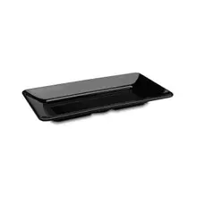 Delfin - Pacific Rim 12" x 8" Black Melamine Tray (10 Per Case) - DFTRC128AS010