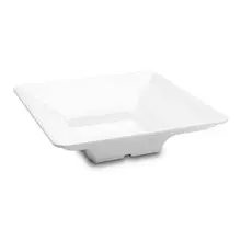 Delfin - Pacific Rim 3 Qt White Melamine Square Bowl (5 Per Case) - DFBSQ123AS020