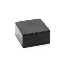 Delfin - 6" x 6" x 3" Black ABS Cube Riser (4 Per Case) - DFCR66317
