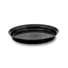 Delfin - 9.5" Black Acrylic Sampling Tray (4 Per Case) - DFTRD10P10