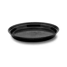 Delfin - 13" Black Acrylic Sampling Tray (4 Per Case) - DFTRD13P10