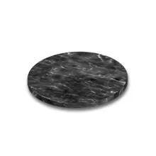 Delfin - 11" Black Marble Melamine Flat Sheet Disc (10 Per Case) - DFFSRD11M10