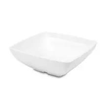 Delfin - Metro 3.25 Qt White Melamine Square Bowl (5 Per Case) - DFBSQ10ME020