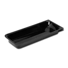 Delfin - 15" x 6.5" Black Acrylic Rectangle Insert (6 Per Case) - DFIRC156210