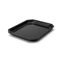 Delfin - 12" x 10" Black Acrylic Rectangle Insert W/ Cut Corners (6 Per Case) - DFICC121010