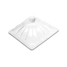 Delfin -  Amphora Clear Square Jar Lid (6 Per Case) - DFLID1G00