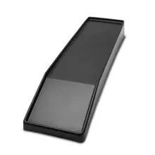 Delfin - 30" x 8" Black ABS Rectangle Meat Riser (4 Per Case) - DFMR30817