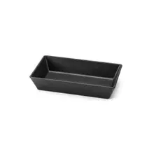 Delfin - Linen 1.5 Qt Black Melamine Rectangle Bowl (5 Per Case) - DFBRC106LT010