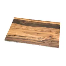 Delfin - Timbered 17" x 11.25" Acacia Melamine Rectangle Tray (6 Per Case) - DFTRC1711AC