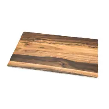 Delfin - Timbered 21" x 12" Acacia Melamine Rectangle Tray (3 Per Case) - DFTRC2113AC
