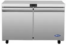 Atosa - 48" Undercounter Refrigerator w/ 2 Solid Swing Doors - AUR48SD
