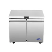 Atosa - 36" Undercounter Freezer w/ 2 Solid Swing Doors - AUF36SD