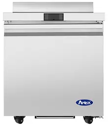 Atosa - 27" Worktop Refrigerator w/ 1 Solid Swing Door & Backsplash - AWR27SD