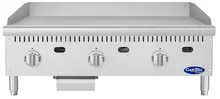 Atosa - 36" Thermostatic Polished Steel Gas Griddle - ATG-3624-S