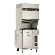 Wells - Ventless Cooking System w/ Convection Oven Base & 4 Hot Plates - WVO-4HF 208V, 1-phase