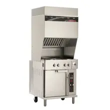 Wells - Ventless Cooking System w/ Convection Oven Base & 4 Hot Plates - WVO-4HF 208V, 3-phase