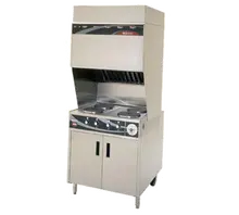 Wells - Ventless Cooking System w/ Cabinet Base & Griddle/2 Hot Plates - WV2HG-2083