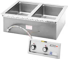 Wells - 2 Well Drop-In Food Warmer w/ Infinite Controls 208-240V/1Ph - MOD200