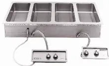 Wells - 4 Well Drop-In Food Warmer 208-240V/3Ph w/ Thermostatic Controls, Auto-Fill & Drains/Manifold - MOD400TDMAF