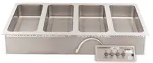 Wells - 4 Well Drop-In Food Warmer 208-240V/3Ph w/ Thermostatic Controls, Auto-Fill & Drains/Manifold - MOD427TDMAF1
