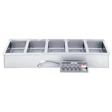 Wells - 5 Well Drop-In Food Warmer 208-240V/3Ph w/ Infinite Controls & Drains/Manifold - MOD500DM