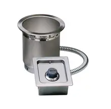Wells - 4 Qt. Round Drop-In Food Warmer 208/240V w/ Thermostatic Controls & Drain - SS4TDU
