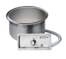 Wells - 7 Qt. Round Drop-In Food Warmer 208/240V w/ Infinite Controls & Drain - SS8D