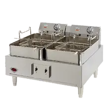 Wells - 30lb Countertop Electric Fryer w/ 2 Fry Pots - F-30