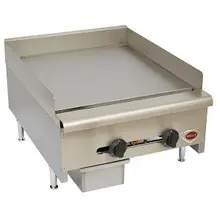 Wells - 24" x 24" Gas Griddle w/ Manual Controls - HDG2430G