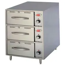 Wells - 3 Drawer Freestanding Narrow Drawer Warmer 120V - RWN-3