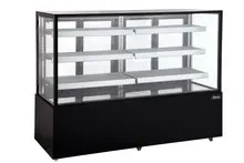 Omcan - 72" Black Refrigerated Display Case - 48475