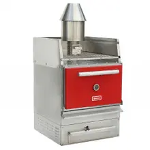 Omcan - Charcoal Grill & Oven w/ Chimney & Red Door - 48559