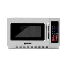 Omcan - 1.2 Cu Ft Commercial Microwave w/ Push-Button Controls - 37963