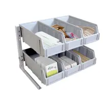 Omcan - Plastic Condiment Organizer w/ 6 Removable Compartments - 43642