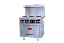 Omcan - 36" Electric Range w/ 6 Burners & Oven 208V/1Ph - 49170