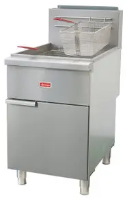 Omcan - 75-80 lb Tube-Fired Liquid Propane Fryer - 48638