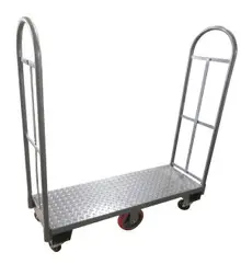 Omcan - 16" x 48" Heavy Duty U-Boat Steel Utility Cart - 48857