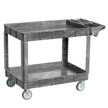 Omcan - 47" x 25.6" x 33.5" Heavy Duty Utility Cart w/ Extended Handle - 48879