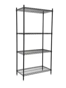 Omcan - 18"x 36" x 72" Black Epoxy Shelving Kit - 49254