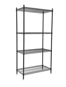 Omcan - 24"x 36" x 72" Black Epoxy Shelving Kit - 49257