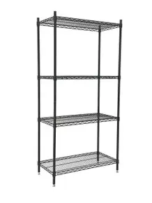 Omcan - 24"x 60" x 72" Black Epoxy Shelving Kit - 49259