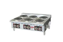 Omcan - 6-Burner Countertop Electric Hot Plate - 49267