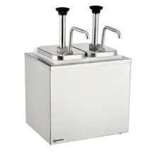 Omcan - Double Stainless Steel Pump Condiment Dispenser - 81283